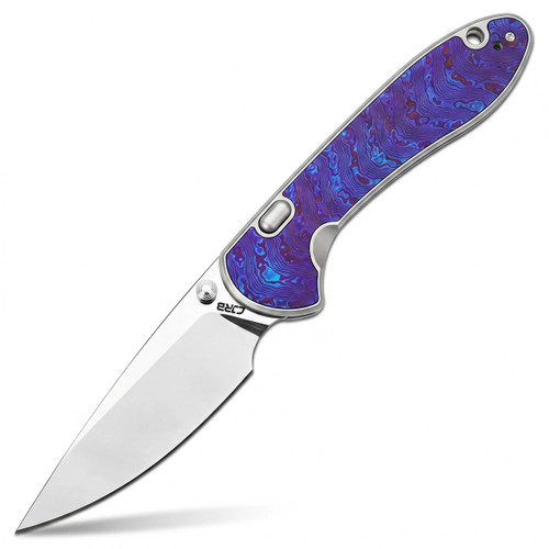 CJRB Feldspar Titanium Damascus Mirror Polish (J1912G-TDB)