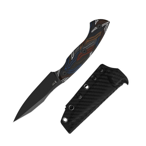 Kizer Hissbite Damascus G10 (1109A1)
with sheath