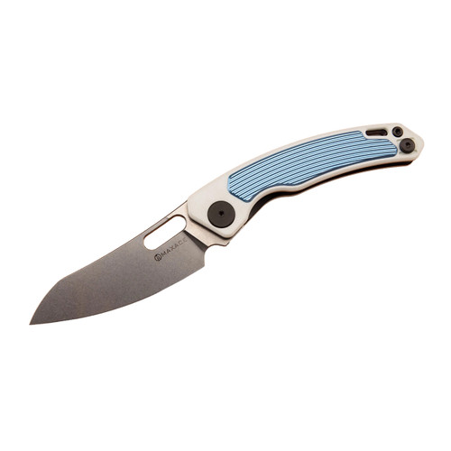 Maxace Black Mirror S G10 Aluminum Blue (MM52-2-A) open