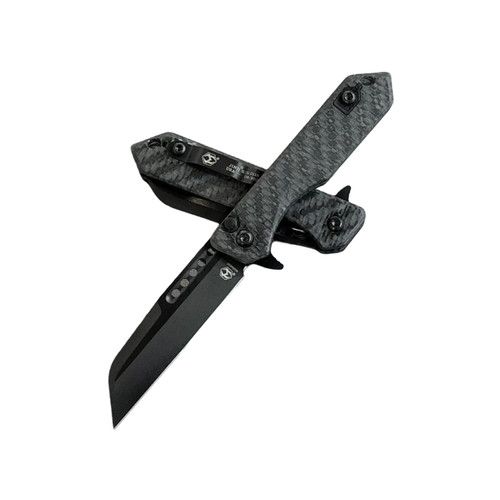 Heretic Knives Jinn DLC Carbon Glow (H213-6A-GLOCF) open and closed