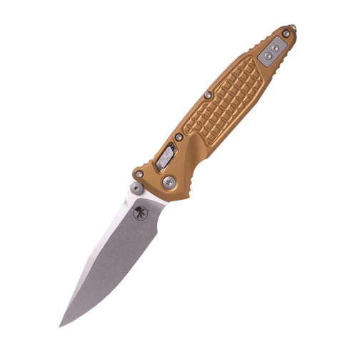 Microtech Socom Ram-Lok S/E Stonewash Frag Aluminum Tan (160RL-10FRTA)