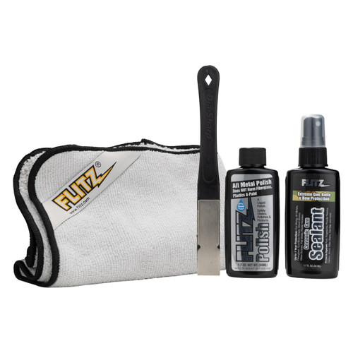 Flitz Knife Restoration Kit (Polish, Diamond Sharp, Sealant, Microfiber) - Clamshell (KR41511P)
