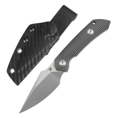 Kansept Fenrir Anodized Titanium Grey (KG3034A2) with sheath