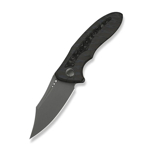 WE Knife Co Varg Flamed Titanium Tiger Stripe Rose Carbon Fiber Inlay (WE25074-3)