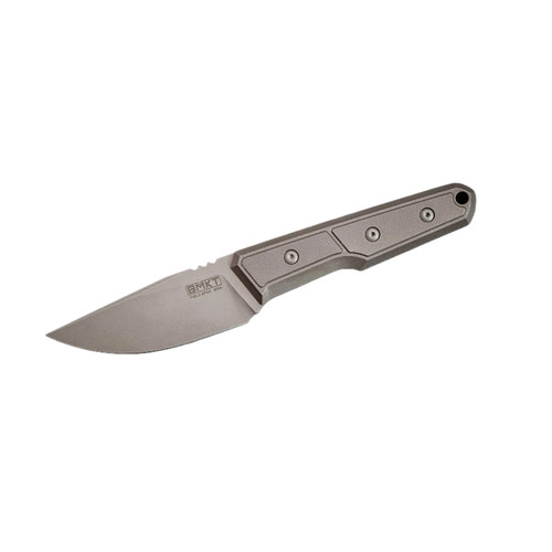 BMKT Explorer Drop Point Titanium Dark Stonewashed - profile