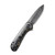 CIVIVI Elementum Shredded Carbon Fiber with Gold Damascus (C907C-DS1) open clipside
