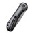 CIVIVI Elementum Shredded Carbon Fiber with Gold Damascus (C907C-DS1) closed clipside