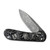CIVIVI Elementum Shredded Carbon Fiber With Silver Damascus Blade (C907C-DS2) half open