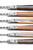 Laguiole Style de Vie Luxury Steak Knife Set Mixed Wood 6Pc (LuxSteakMix) handles 