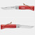 Opinel No.8 Stainless Steel Red Beech Wood with Lanyard (1705) front back