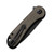 CIVIVI Elementum Dark Green Micarta Black (C907Z) closed clipside