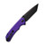 CIVIVI Brazen Purple G10 Tanto (C2023D) open clipside