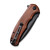 CIVIVI Praxis Cuibourtia Wood (C803H) closed clipside