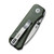 CIVIVI Baby Banter Dark Green Micarta (C19068SB-1) closed clipside