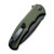 CIVIVI Mini Praxis G10 OD Green (C18026C-1) closed clipside
