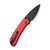 CIVIVI Qubit Aluminum Red (C22030E-2) open clipside