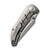 WE Knife Co Riff-Raff Grey Titanium Polished Bead Blasted (WE22020B-4) closed clipside