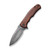 CIVIVI Mini Praxis Guibourtia Wood Damascus Clad (C18026C-DS1)