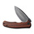 CIVIVI Mini Praxis Guibourtia Wood Damascus Clad (C18026C-DS1) half open