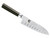 Shun Classic 7" Santoku Knife Hollow Ground (DM0718) angle