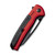 CIVIVI Sentinel Strike Aluminum Red (C22025B-1) closed clipside