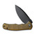 CIVIVI Mini Praxis Bead Blasted Ultem (C18026C-5) half open