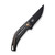 WE Knife Co Speedliner Shredded Carbon Fiber Black (WE22045B-2) open clipside
