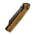 CIVIVI Amirite Damascus Clad Bead Blasted Ultem (C23028-DS1) closed frame