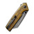CIVIVI Amirite Damascus Clad Bead Blasted Ultem (C23028-DS1) closed clipside 