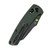 Kansept Main Street Micarta Green (T1015V6) closed clipside