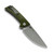 Eikonic RCK9 Micarta Green (101SSGN) open clipside