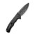 CIVIVI Button Lock Praxis Aluminum Black Damascus Clad (C18026E-DS1) open clipside