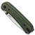 Knafs Lander 1 Micarta Green (KNAFS-00156) closed