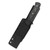 QSP Bison Micarta Black (QS134-A) in sheath