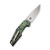WE Knife Co OAO Titanium Jungle Wear Fat Carbon Fiber Inlay (WE23001-3) open clipside