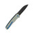 QSP Otter Black Ti G10 Jade (QS140-D2) open clipside