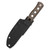QSP Canary Micarta Brown (QS155-A1) in sheath