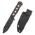 QSP Canary Black Stonewashed Micarta Brown (QS155-A2) with sheath