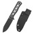 QSP Canary Black Stonewashed Micarta Black (QS155-B2) with sheath