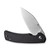 SENCUT Omniform Micarta Black (S23064-2) half open