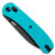 Knafs Lander 2 Scales Aluminum Solar Flare Teal (KNAFS-00298) closed