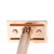 Giesen & Forsthoff Zoe Safety Razor Rosegold Chrome Pltd SS 90mm (1315)