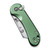 CIVIVI Elementum Utility Aluminum Green (C23039B-3) closed