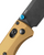 Benchmade Bugout Axis Drop Point Burn Brass (535BK-07)