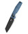 Bestech Slasher Black Stonewashed D2 Micarta Blue (BG56C-2) 