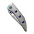 WE Knife Attor Damasteel Bead Blasted Ti Timascus Inlay (WE23037-DS1)