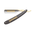 DOVO Razor Carbon 6/8" FH Gold Plated Ebony (10681082)