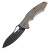 Kansept Echis Black Stonewash Bronzed Anodized Titanium with Frag Pattern (K1071A6)