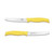 Kussi Serrated Caring Knife 4.5" Yellow - Childhood Cancer Canada (845-YWS)