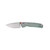 Vosteed Mini Psyop Micarta Teal (A2305)